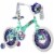 Huffy Disney's Raya Kid's Bike With Training Wheels - Green/Purple - Perspective: front
