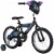 Huffy Marvel Black Panther Kid's Bike With Training Wheels - Black Perspective: front