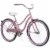 Huffy® Liquid Taffeta Pink Good Vibrations Womens Cruiser Bike Perspective: front