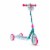 Huffy Disney The Little Mermaid Electro-Light 3 Wheel Scooter - Aqua/Pink Perspective: front
