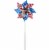 Slinky Plastic Independence Day Spin Wheel - Red/White/Blue Perspective: front