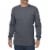 Dickies Men's Heavyweight Long Sleeve Crew Neck T-Shirt - Charcoal Perspective: front