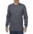Dickies Men's Heavyweight Long Sleeve Crew Neck T-Shirt - Charcoal Perspective: front
