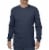 Dickies Men's Heavyweight Long Sleeve Crew Neck T-Shirt - Dark Navy Perspective: front