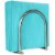 Blue Donuts Napkin Holder Satin Nickel Perspective: front