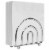 Blue Donuts Chrome Collection Napkin Holder Perspective: front
