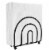 Blue Donuts Black Napkin Holder Perspective: front