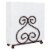 Blue Donuts Scroll Collection Steel Napkin Holder Freestanding for Kitchen Countertop, Bronze Perspective: front