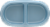 Petmate Small Oval Plastic Double Bowl Pet Food Dish Perspective: front
