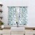 No. 918 Delana Floral Rod Pocket Kitchen Curtain Tier Pair Perspective: front
