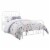 Novogratz Bright Pop Twin Metal Bed in White Perspective: front