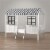 Little Seeds Rowan Valley Forest Twin Loft Bed in Black & White Perspective: front
