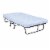 DHP Levy Folding Guest Bed with Metal Frame & 5 Inch Mattress Twin Size in Black Perspective: front