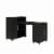 Camberly Hobby and Craft Desk with Storage Cabinet, Black Oak Perspective: front