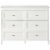 Little Seeds Piper Painted 6 Drawer Dresser with Solid Wood Spindle Feet, White Perspective: front