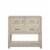 Little Seeds Sierra Ridge Levi Kids’ 3 Drawer Dresser, Light Walnut Perspective: front