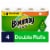 Bounty Double Roll Full Sheet White Paper Towels Perspective: front