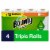 Bounty Triple Roll Full Sheet White Paper Towels Perspective: front