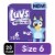 Luvs Platinum Protection Baby Diapers, Size 6 (35+lbs) Perspective: front