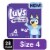 Luvs Platinum Protection Baby Diapers, Size 4 (22 - 37 lbs) Perspective: front