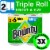Bounty Paper Towels Select-A-Size White, 2 Triple Rolls, 123 Sheets Per Roll Perspective: front
