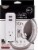 Cordinate Extension Cord, 10Ft 1Outlet 2USB 2.4A Surge Gry/Wht Perspective: front