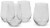Libbey Vina Stemless White (set of 4) Perspective: front