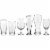 Libbey Craft Brews Assorted Beer Glasses Set Perspective: front
