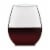 Libbey Signature Kentfield Stemless Red Wine Glasses Perspective: front