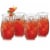Libbey Tiki Pineapple Glasses, Set of 4 Perspective: front