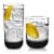 Libbey Polaris 16-Piece Tumbler and Rocks Glass Set, Smoke Perspective: front