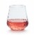 Libbey Hammered Base All-Purpose Stemless Wine Glasses Perspective: front