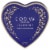 Godiva Goldmark Dark Chocolate Creations Valentine's Day Heart-Shaped Chocolate Candy Tin Perspective: front