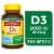 Nature Made® Vitamin D3 Softgels 50mcg Perspective: front