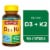 Nature Made® Vitamin D3 + K2 Softgels Perspective: front