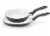T-fal Initiatives Ceramic Fry Pan Set - Black/White Perspective: front