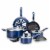 T-fal Excite Non-stick Cookware Set - Blue Perspective: front