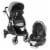 Evenflo Gold Shyft Travel System Stroller w/ SecureMax Car Seat, Moonstone Grey Perspective: front