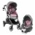 Evenflo Gold Shyft Travel System Set with SecureMax Infant Car Seat, Opal Pink Perspective: front
