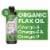 Nature's Way® Super Lignin Organic Flax Oil Perspective: front