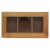 BIA Cordon Bleu Natural Living Bamboo 3 Compartment Tea Storage Box Perspective: front