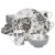 BIA Cordon Bleu Peony Dinnerware Set - Gray Perspective: front