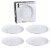BIA Cordon Bleu Debossed Wine Coupe Plate Gift Boxed Set Perspective: front