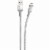 Scosche Strikeline Premium MFi Certified Lightning Charge & Sync Braided Cable - Silver Perspective: front