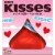 HERSHEY'S KISSES Solid Milk Chocolate Valentine Candy Gift Box Perspective: front