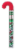 HERSHEY'S KISSES Milk Chocolate Holiday Candy Filled Cane Perspective: front