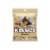 HERSHEY'S KISSES Milk Chocolate with Almonds Gold Foil Individually Wrapped Bag Perspective: front