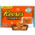 REESE'S Caramel Milk Chocolate Snack Size Peanut Butter Cups Christmas Candy Bag Perspective: front
