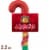 ROLO® Rich Chocolate Caramels Christmas Candy Plastic Cane Perspective: front
