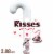 HERSHEY'S KISSES Candy Cane Flavored Christmas Candy Plastic Cane Perspective: front